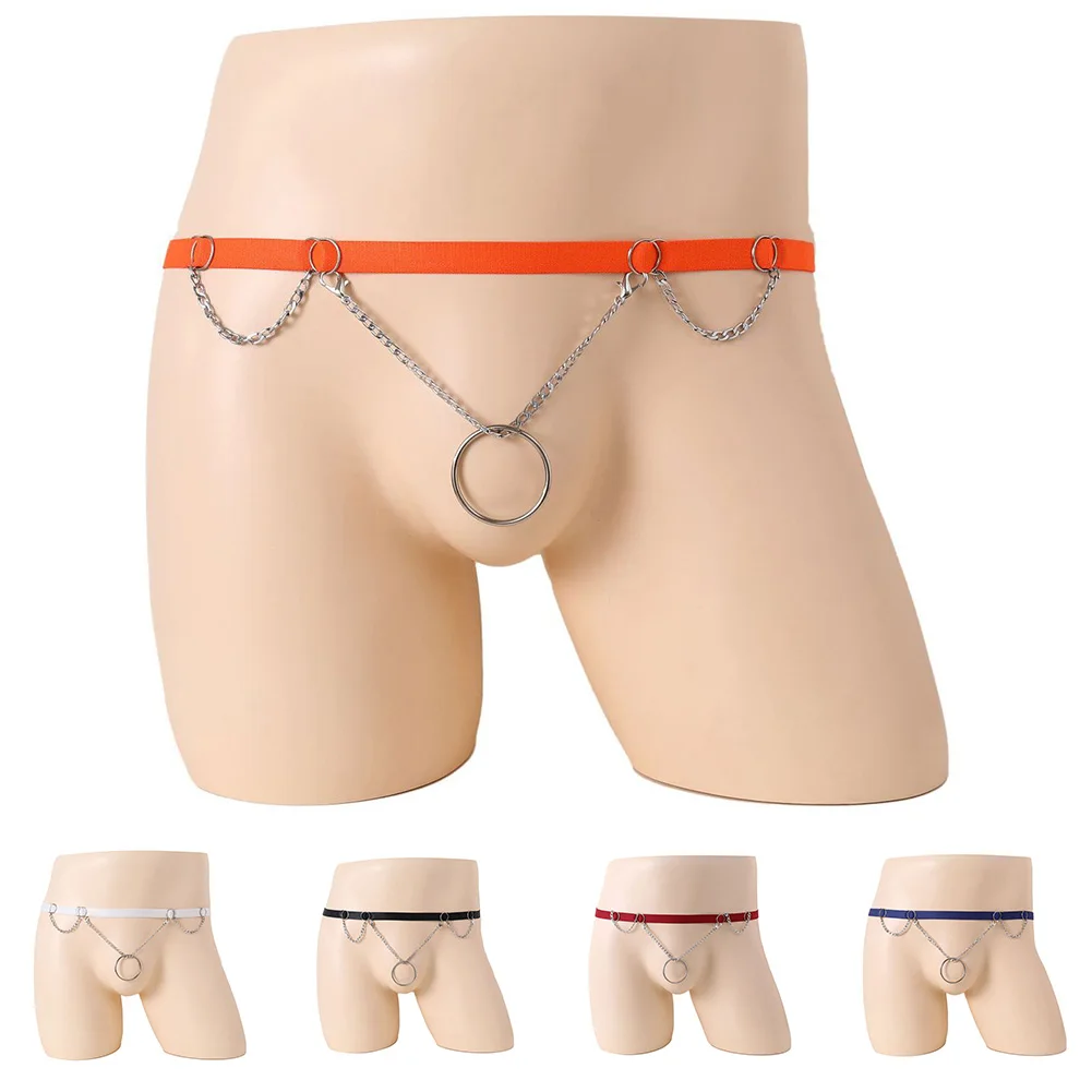 Mens Sexy Hanging Chain Ring Hollow Out Cockring G-Strings Gay O-Ring Underwear Low Waist Jockstrap Elastic Underpants
Mens Sexy Hanging Chain Ring Hollow Out Cockring G-Strings Gay O-Ring Underwear Low Waist Jockstrap Elastic Underpants