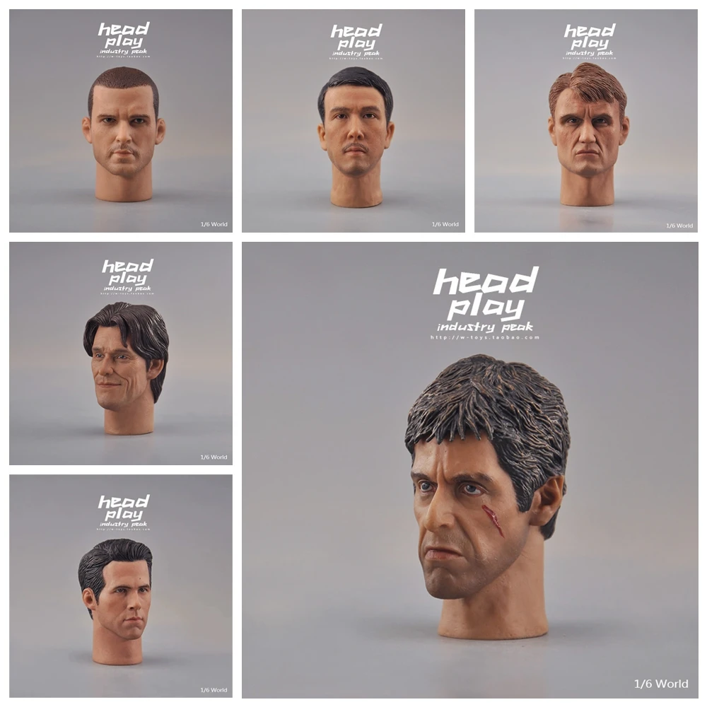 

Head Sculpt Ryan Reynolds Dwayne Johnson Leslie CheungLewis Yen ActorAl Pacino Model 1/6 Scale For12 Inch Action Figure Body