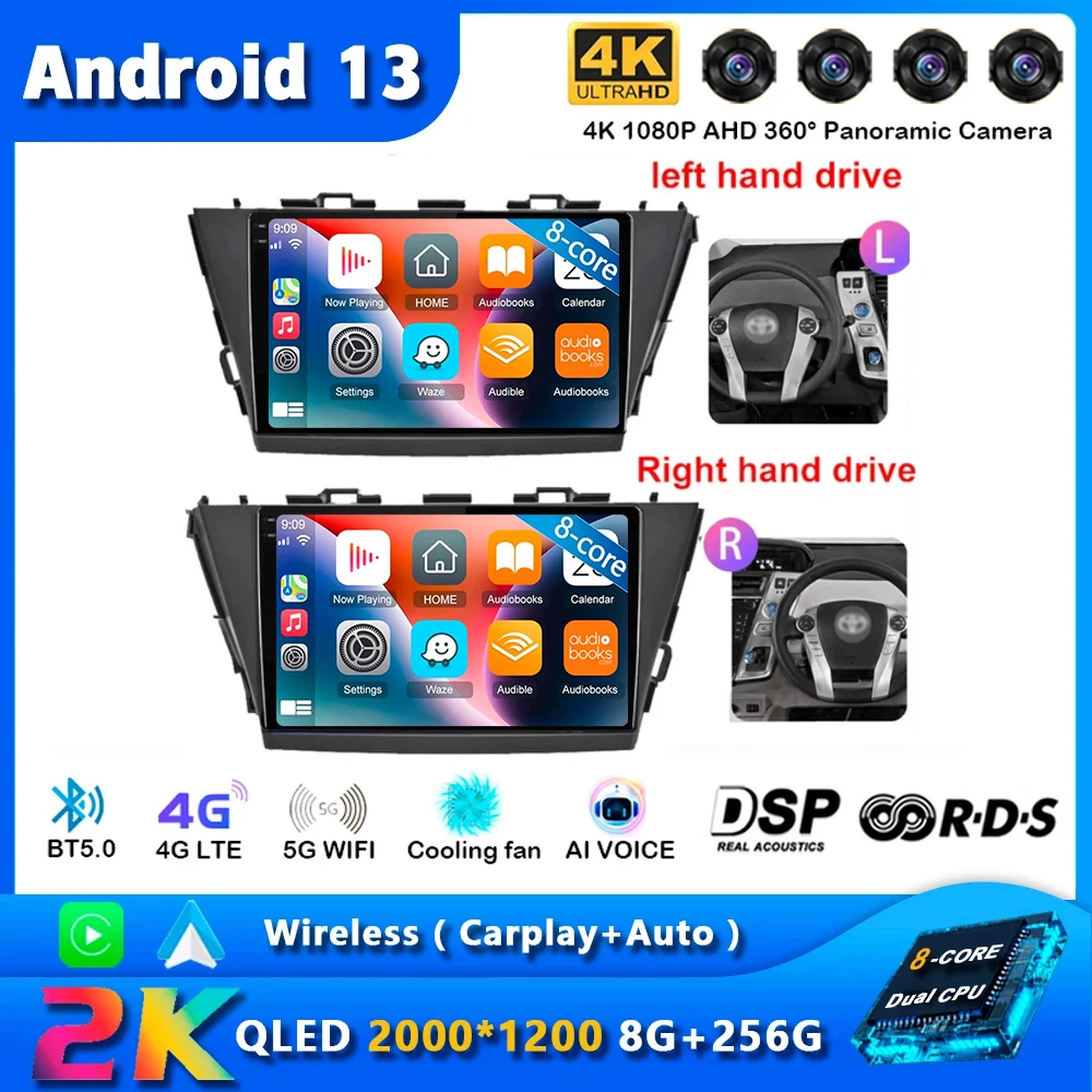 Автомобильная магнитола 9 "Android 13 для Toyota Prius Plus V Alpha 2012-2017, навигация GPS DSP, Автомобильный мультимедийный плеер для Carplay, стерео, DVD
Автомобильная магнитола 9 "Android 13 для Toyota Prius Plus V Alpha 2012-2017, навигация GPS DSP, Автомобильный мультимедийный плеер для Carplay, стерео, DVD