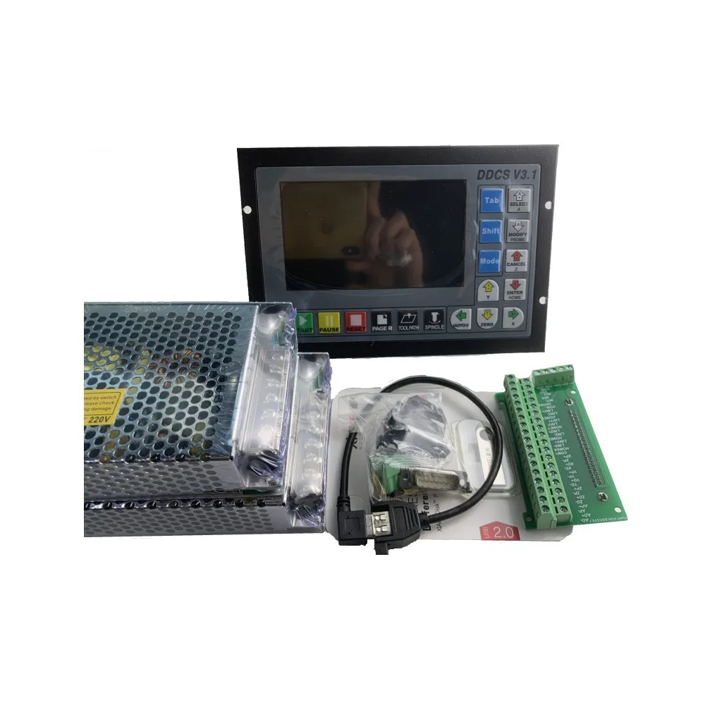 CNC Parts 3Axis Similar Syntec CNC Controller Kit With 24V Power Supplies For CNC Wood Router Machine
CNC Parts 3Axis Similar Syntec CNC Controller Kit With 24V Power Supplies For CNC Wood Router Machine