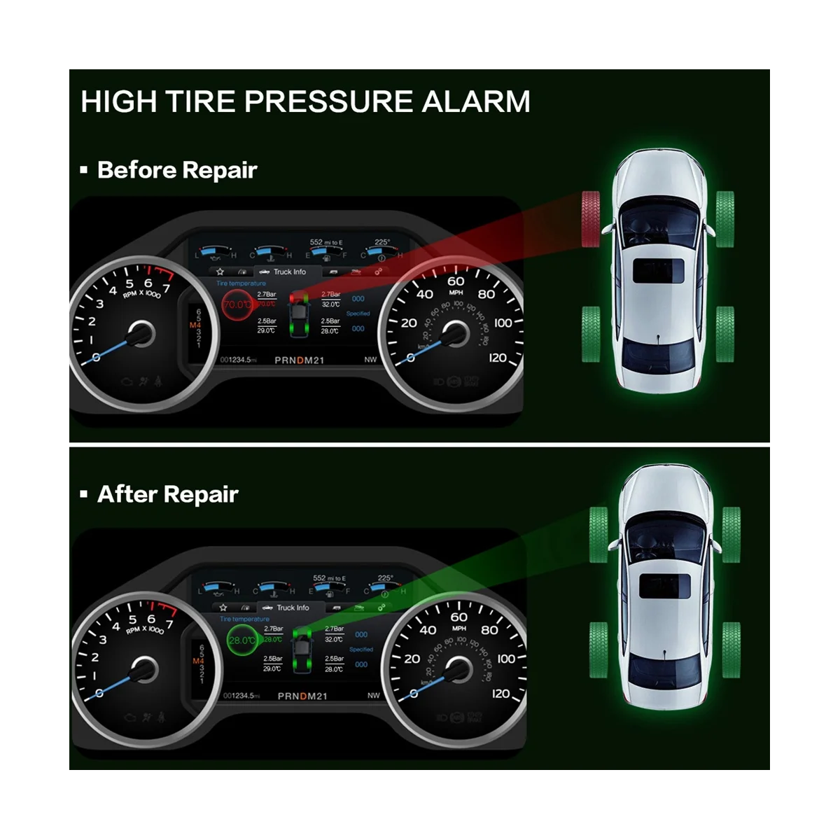 4Pcs Programmable MX Sensor 315MHZ+433MHz Universal 2 in 1 Tire Pressure Monitoring System TPMS Tool-Program
4Pcs Programmable MX Sensor 315MHZ+433MHz Universal 2 in 1 Tire Pressure Monitoring System TPMS Tool-Program