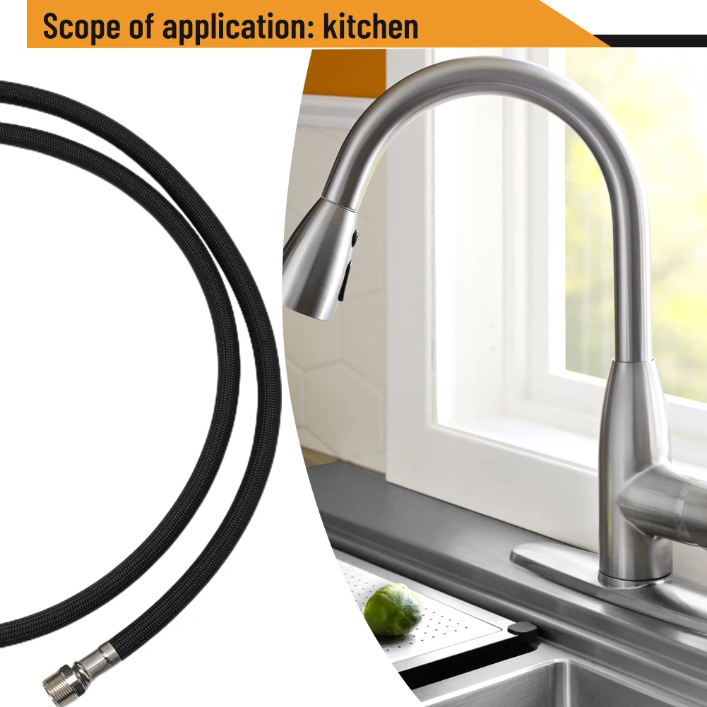 Part Shower Hose Replacement Flexible For Sink Kitchen Faucet Nylon Replacement Tube 1 Pcs With Pull-out Shower
Part Shower Hose Replacement Flexible For Sink Kitchen Faucet Nylon Replacement Tube 1 Pcs With Pull-out Shower