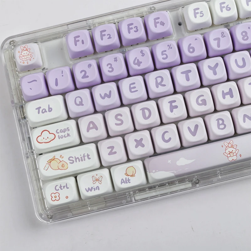 Gradient Purple Rabbit 142 Keys MOA Profile PBT Keycaps For 61/64/68/84/75/87/96/104 Mechanical Keyboard MX Switch Gaming
Gradient Purple Rabbit 142 Keys MOA Profile PBT Keycaps For 61/64/68/84/75/87/96/104 Mechanical Keyboard MX Switch Gaming