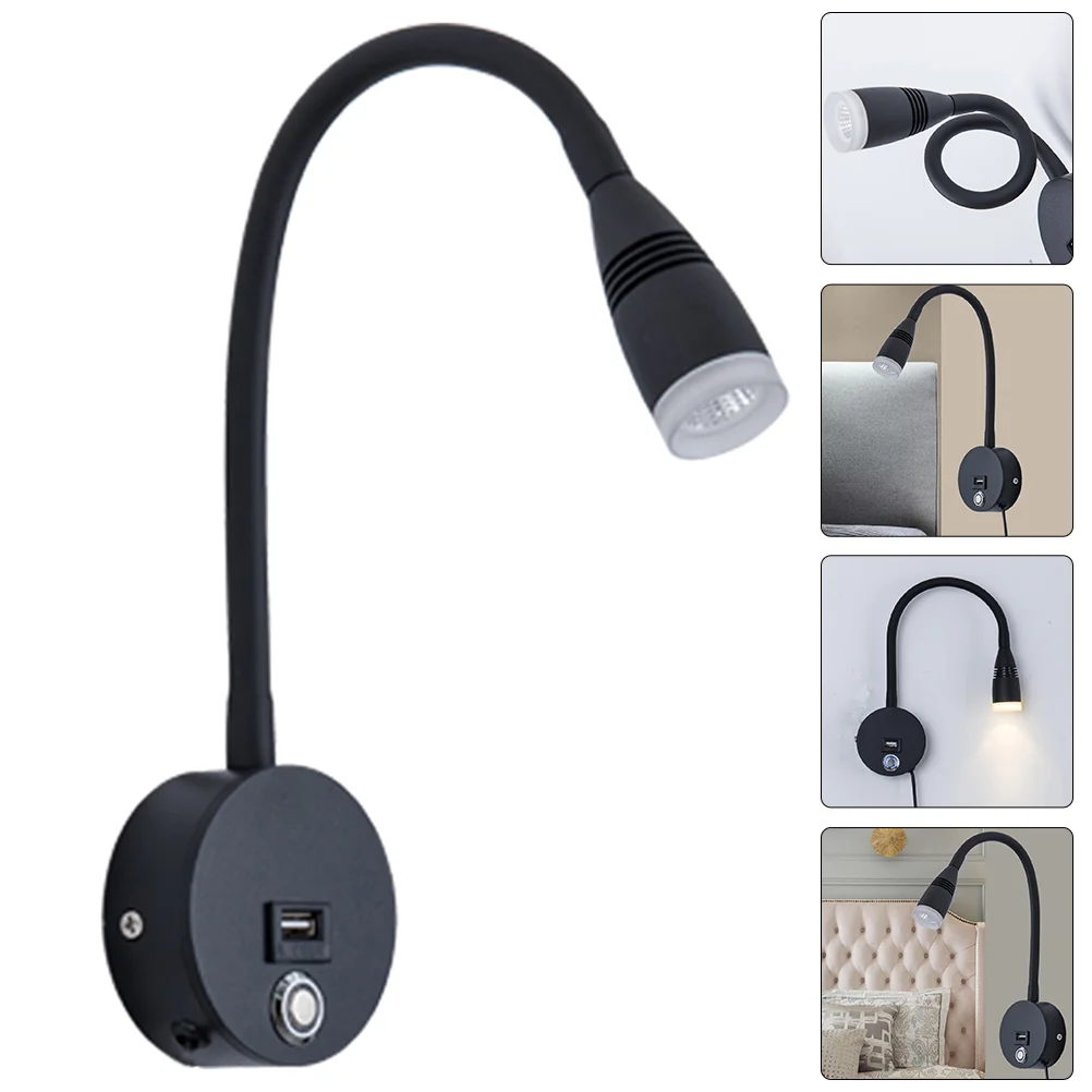 LED Flexible Gooseneck Bed Light Bed Reading Lamp Wall Light Bedroom Decor EU Plug
LED Flexible Gooseneck Bed Light Bed Reading Lamp Wall Light Bedroom Decor EU Plug