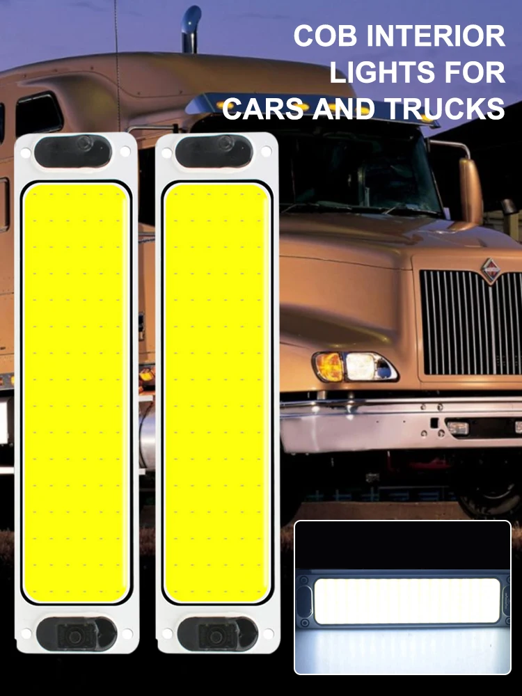 12V-24V Car Interior Light 108SMD COB Readling Light LED Panel Light Bulb Car Dome Light Waterproof Self-Adhesive Truck Lamp
12V-24V Car Interior Light 108SMD COB Readling Light LED Panel Light Bulb Car Dome Light Waterproof Self-Adhesive Truck Lamp