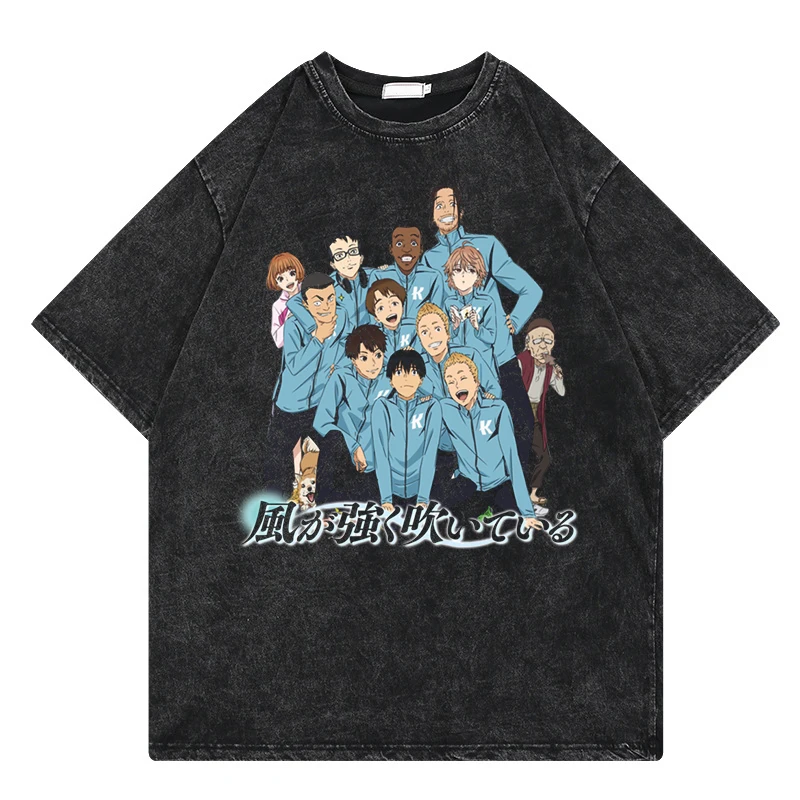 Japanese Anime Run with the Wind Washed T Shirt Men Harajuku Streetwear Graphic T-shirt Unisex Tops Male
Japanese Anime Run with the Wind Washed T Shirt Men Harajuku Streetwear Graphic T-shirt Unisex Tops Male