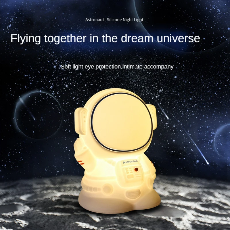 Creative Silicone Astronaut Night Lamp Atmosphere Seven Colored Light Kid's Bedroom Decoration Birthday Gift Bedside Table Lamp
Creative Silicone Astronaut Night Lamp Atmosphere Seven Colored Light Kid's Bedroom Decoration Birthday Gift Bedside Table Lamp