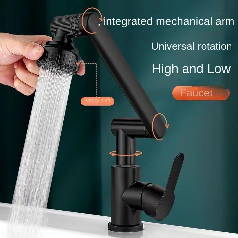 Rotatable and Retractable Folding Hot and Cold Basin Faucet with Multiple Functions, Bathroom Sink Faucet Mixer, Basin Tap 
Rotatable and Retractable Folding Hot and Cold Basin Faucet with Multiple Functions, Bathroom Sink Faucet Mixer, Basin Tap