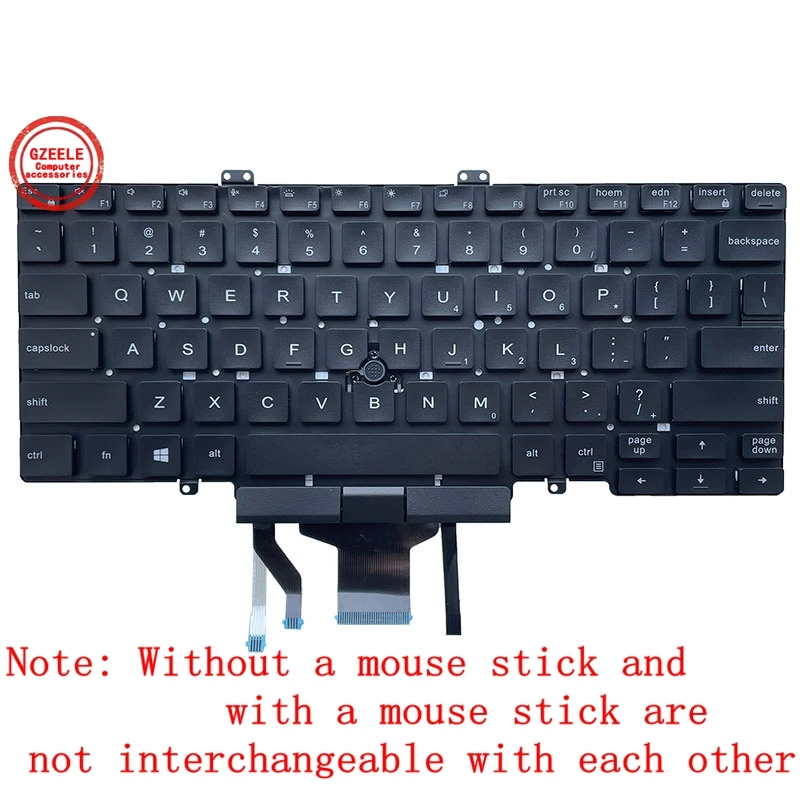 

Новая английская черная клавиатура для ноутбука DELL LATITUDE 3400 5400 5401 7400 03J9FC с подсветкой