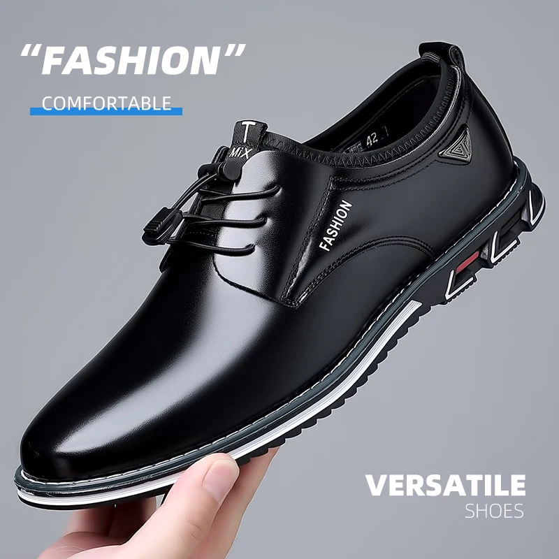 New Business Casual Shoes for Men Lace Up Formal Shoes for Male Black Leather Oxfords Plus Size Wedding Party Office Dress Shoes
New Business Casual Shoes for Men Lace Up Formal Shoes for Male Black Leather Oxfords Plus Size Wedding Party Office Dress Shoes