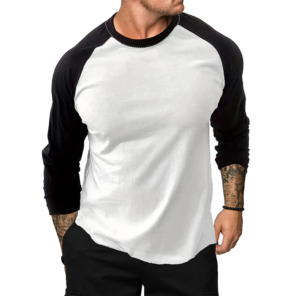 Fashion Men's T-shirts Long Sleeve Stitching Color Blocking O Neck Slim Fit Muscle Pullover Tops Tee T Shirt Clothing
Fashion Men's T-shirts Long Sleeve Stitching Color Blocking O Neck Slim Fit Muscle Pullover Tops Tee T Shirt Clothing