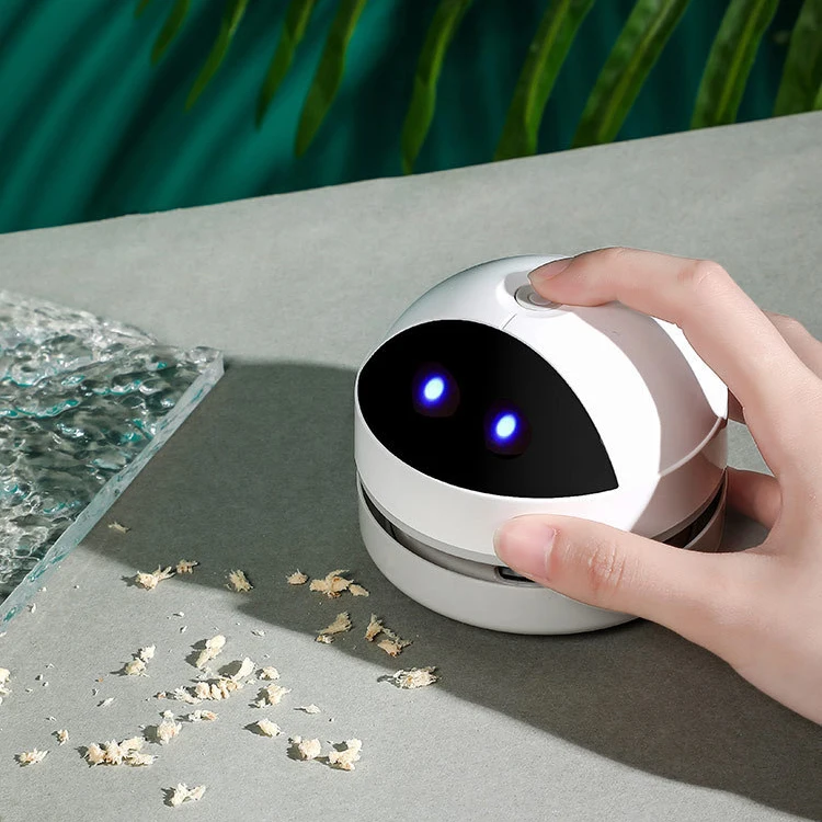 Portable Vacuum Cleaner Desktop Mini Robot Handheld Wireless Dust Vacuum Household Portable Sweeper Cleaner with Brush for Home
Portable Vacuum Cleaner Desktop Mini Robot Handheld Wireless Dust Vacuum Household Portable Sweeper Cleaner with Brush for Home