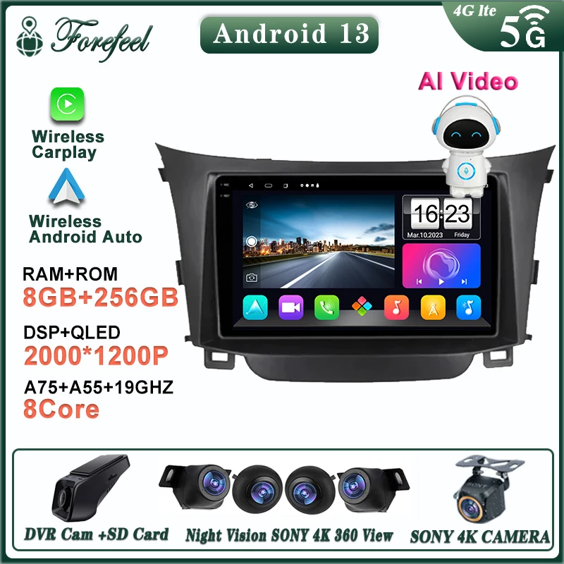 Auto Radio Android Head Unit Stereo For Hyundai i30 II 2 GD 2011 - 2017 Multimedia Car Player GPS Navigation Carplay Screen
Auto Radio Android Head Unit Stereo For Hyundai i30 II 2 GD 2011 - 2017 Multimedia Car Player GPS Navigation Carplay Screen