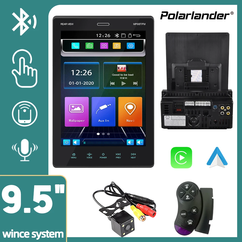 2DIN Car Multimedia Player 9.5'' Angle Adjustment Mirror Link Autoradio Bluetooth MP5 Player Apple Carplay, Android Auto HD TFT
2DIN Car Multimedia Player 9.5'' Angle Adjustment Mirror Link Autoradio Bluetooth MP5 Player Apple Carplay, Android Auto HD TFT