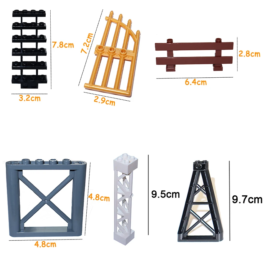 Fence Railing Stair Barrier Ladder Guard Bar Castle Garden Farm Military Assemble Brick City Accessories Building Block MOC Part
Fence Railing Stair Barrier Ladder Guard Bar Castle Garden Farm Military Assemble Brick City Accessories Building Block MOC Part