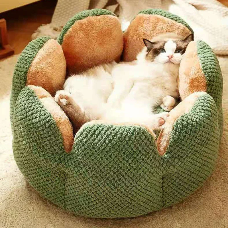 Cat Bed Petal-shaped Dog Beds Kennel Winter Warm Kitten House Soft Plush Round Basket Fluffy Puppy Cushion Mat Pet Suppiles
Cat Bed Petal-shaped Dog Beds Kennel Winter Warm Kitten House Soft Plush Round Basket Fluffy Puppy Cushion Mat Pet Suppiles
