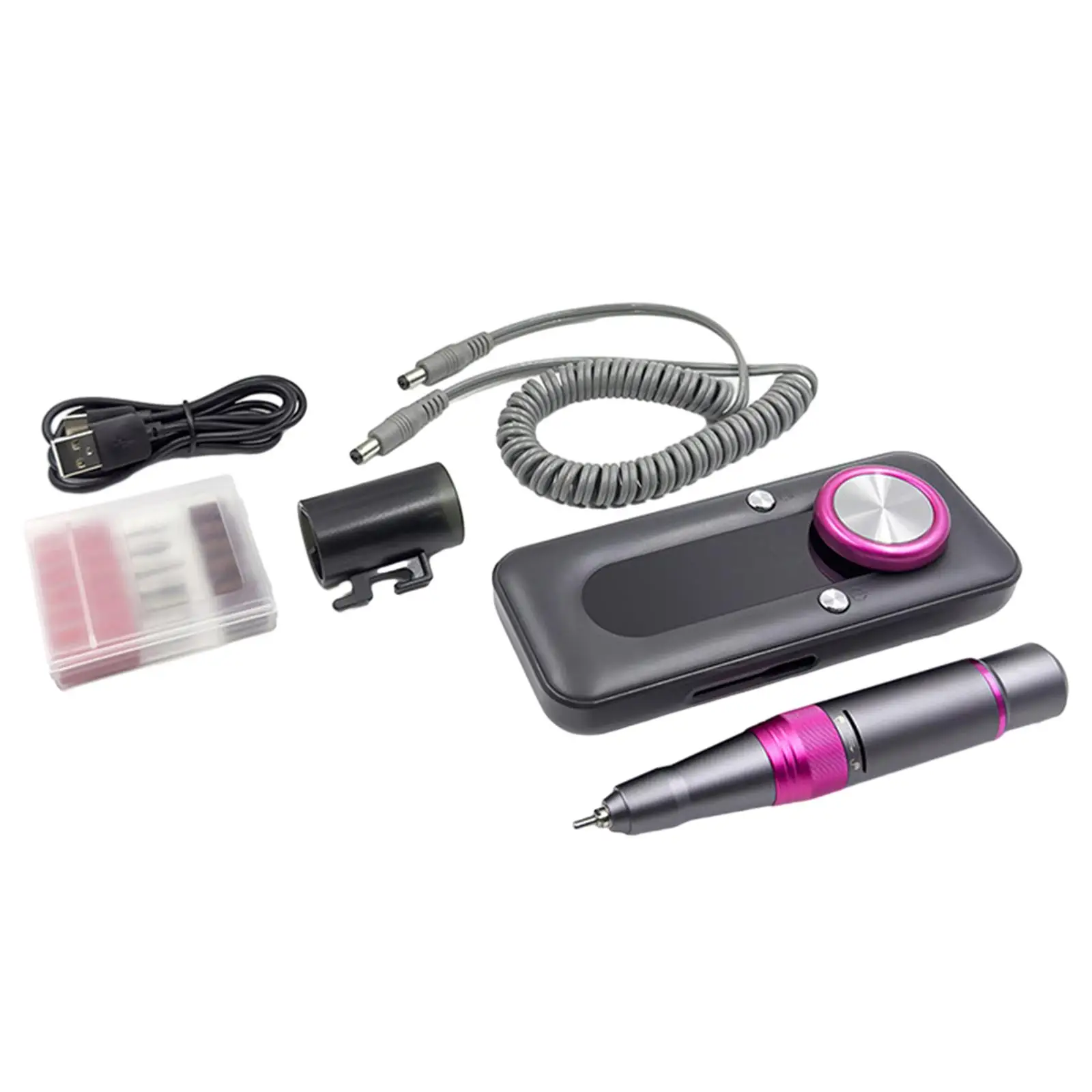 Electric Nail Drill Machine LCD Display Compact with Nail Bits for Removing Cutting Trimming Polishing Acrylic Gel Nails Polish
Electric Nail Drill Machine LCD Display Compact with Nail Bits for Removing Cutting Trimming Polishing Acrylic Gel Nails Polish