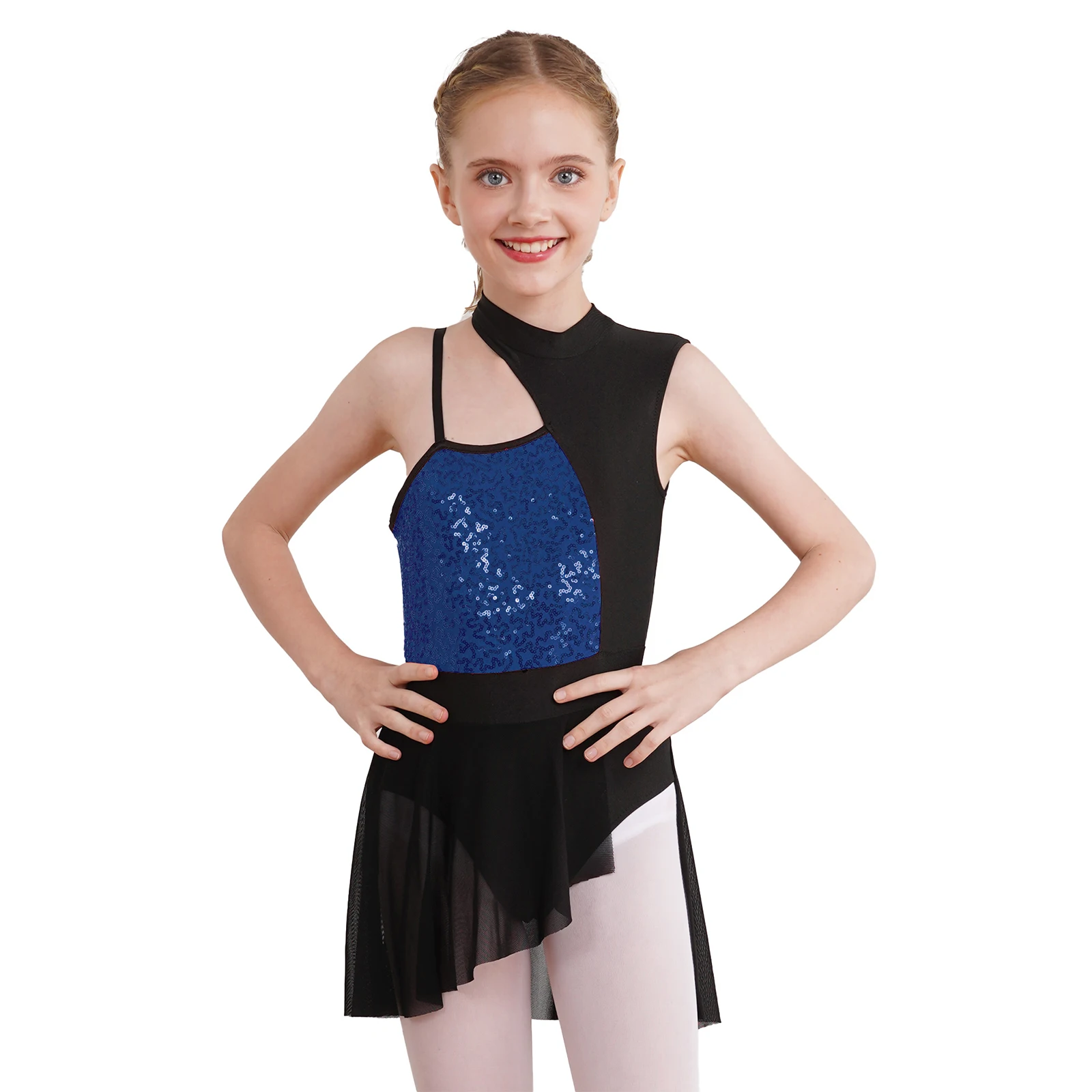 Kids Girls Ballet Lyrical Dance Dress Sleeveless Round Collar Off Shoulder Shiny Sequins Contemporary Lyrical Dance Dress
Kids Girls Ballet Lyrical Dance Dress Sleeveless Round Collar Off Shoulder Shiny Sequins Contemporary Lyrical Dance Dress