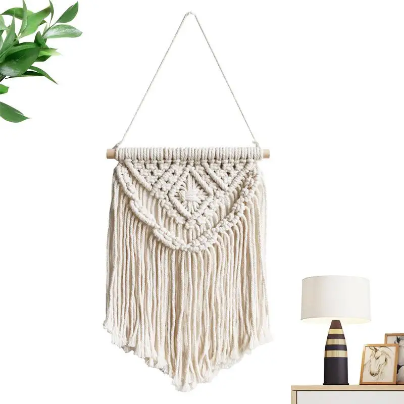 

Macrame Wall Hanging Tapestry With Tassels Hand Woven Boho Style For Living Room Bedroom House Art Decor Boho Decoration