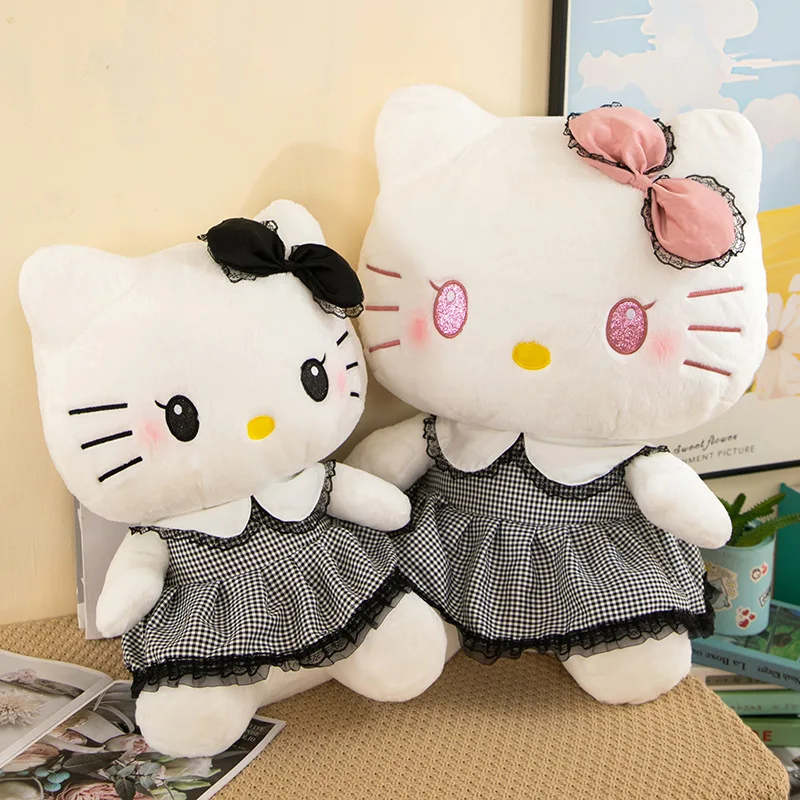 Плюшевые игрушки HelloKittys темного цвета, 30/40/55 см, большая подушка для сна, пара кукол HelloKittys, клетчатая юбка, плюшевая кукла, подарок девочке на день рождения
Плюшевые игрушки HelloKittys темного цвета, 30/40/55 см, большая подушка для сна, пара кукол HelloKittys, клетчатая юбка, плюшевая кукла, подарок девочке на день рождения