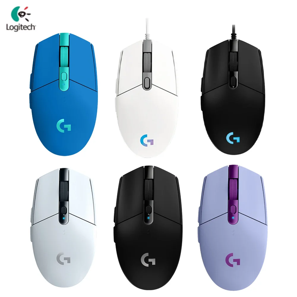 

Беспроводная игровая мышь Logitech G304 для ПК, геймеров, 12000DPI, с сенсором Hero, RGB, Usb, для ноутбука, компьютера, механическая кнопка