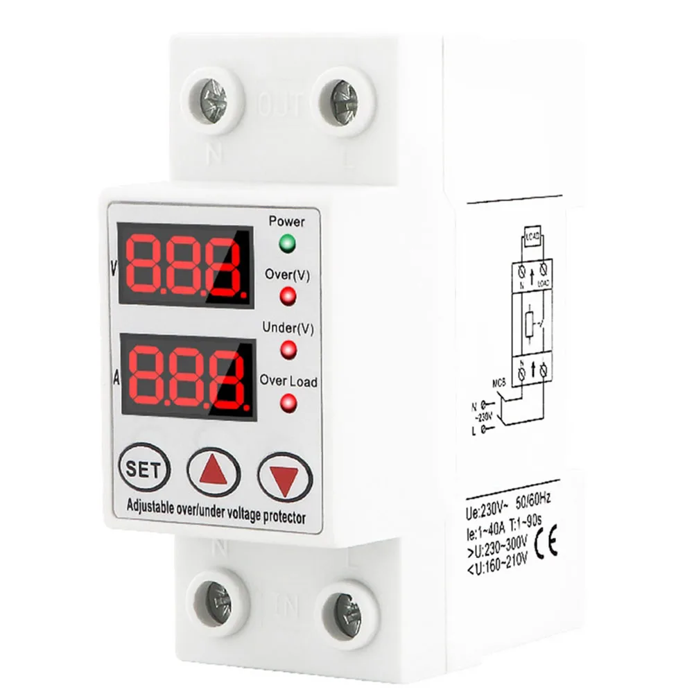 Adjustable Adjustable Over Leakage Current 165V±5V 35mm Guide Rail AC230V Frequency 50Hz Flame Retardant Shell
Adjustable Adjustable Over Leakage Current 165V±5V 35mm Guide Rail AC230V Frequency 50Hz Flame Retardant Shell