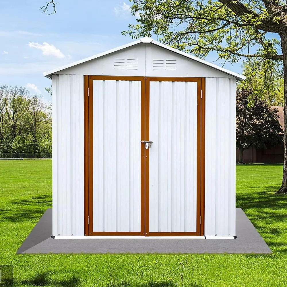 6x4 FT Outdoor Storage Shed, Metal Garden Shed for Bike, Garbage Can,Lawnmower, Outside Sheds & Outdoor Storage Galvanized
6x4 FT Outdoor Storage Shed, Metal Garden Shed for Bike, Garbage Can,Lawnmower, Outside Sheds & Outdoor Storage Galvanized