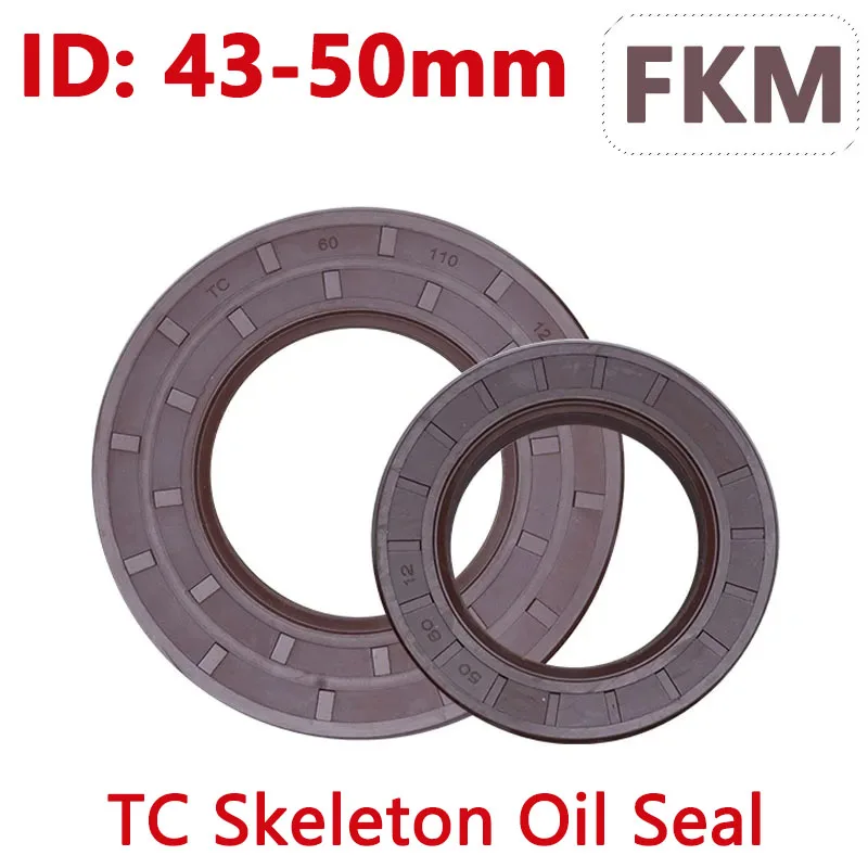 FKM Fluorine Rubber Skeleton TC Oil Seal ID 43 44 45 46 47 48 49 50mm High Temperature Washer Gasket Acid Resistance Abrasion
FKM Fluorine Rubber Skeleton TC Oil Seal ID 43 44 45 46 47 48 49 50mm High Temperature Washer Gasket Acid Resistance Abrasion