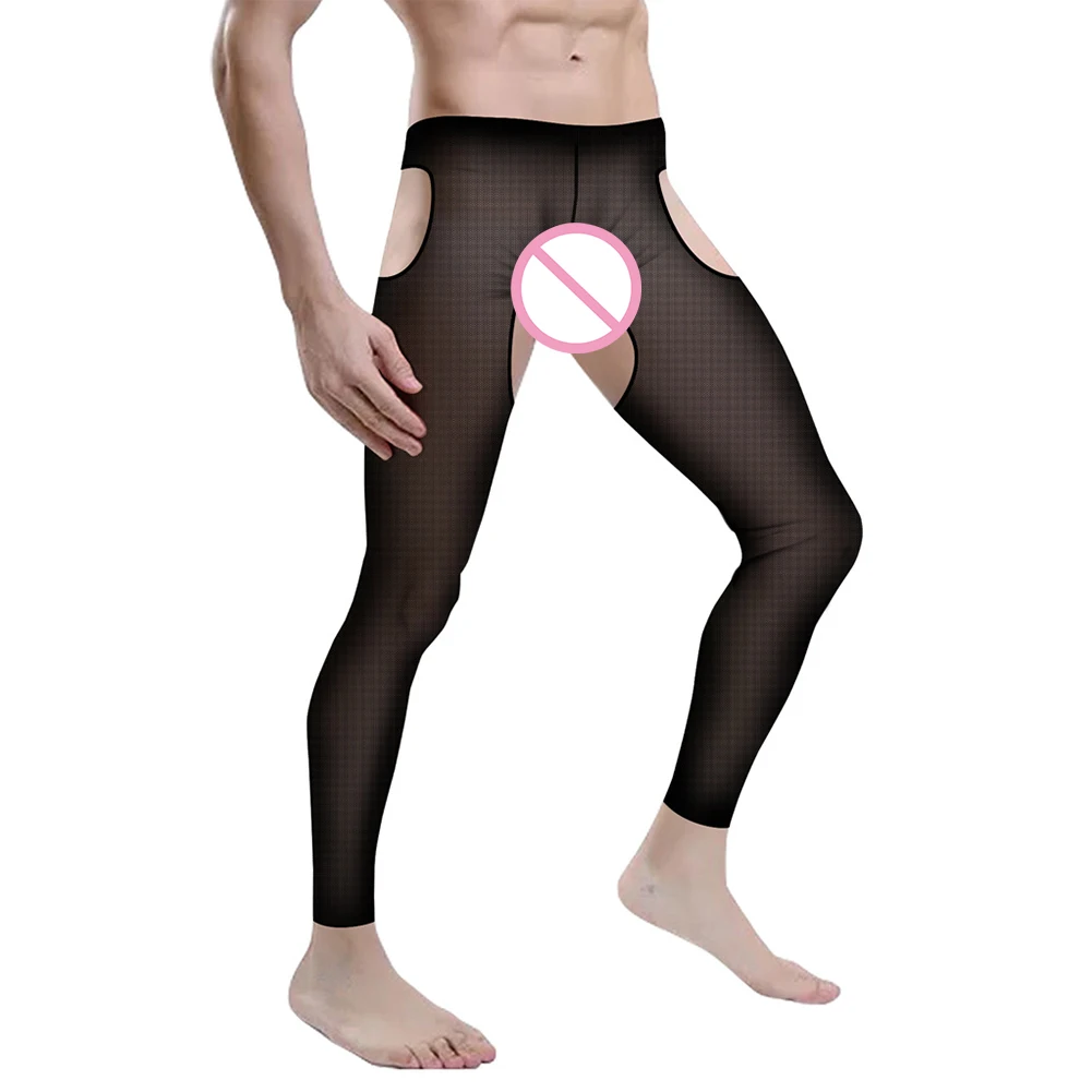 Sexy Men Pantyhose Open Crotch Long Johns Ultra-thin Mesh Transparent Underwear Tight Legging Pants Hollow Seduction Erotic Wear
Sexy Men Pantyhose Open Crotch Long Johns Ultra-thin Mesh Transparent Underwear Tight Legging Pants Hollow Seduction Erotic Wear