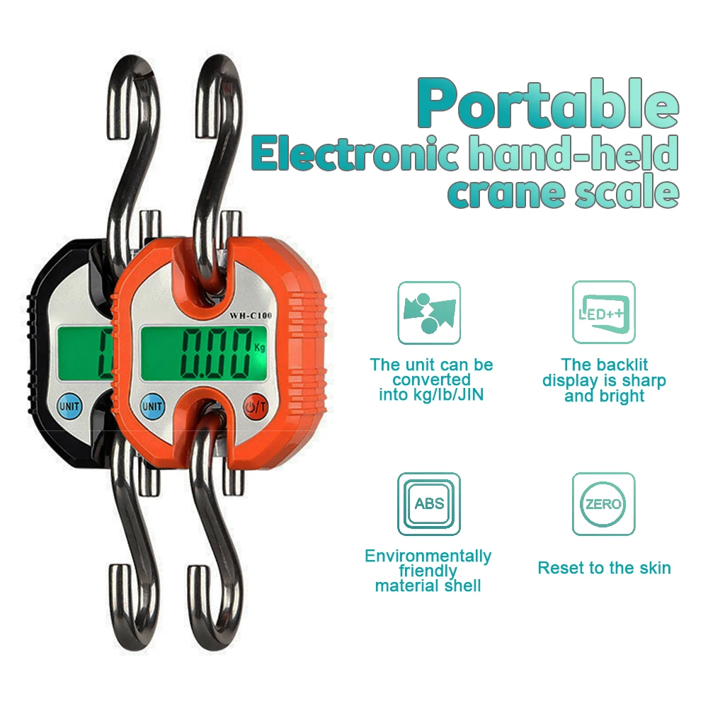 Industrial/Agricultural/laboratory Detachable Portable Micro Crane Scale 150KG Lightweight Hook Electronic Scale LCD Display
Industrial/Agricultural/laboratory Detachable Portable Micro Crane Scale 150KG Lightweight Hook Electronic Scale LCD Display