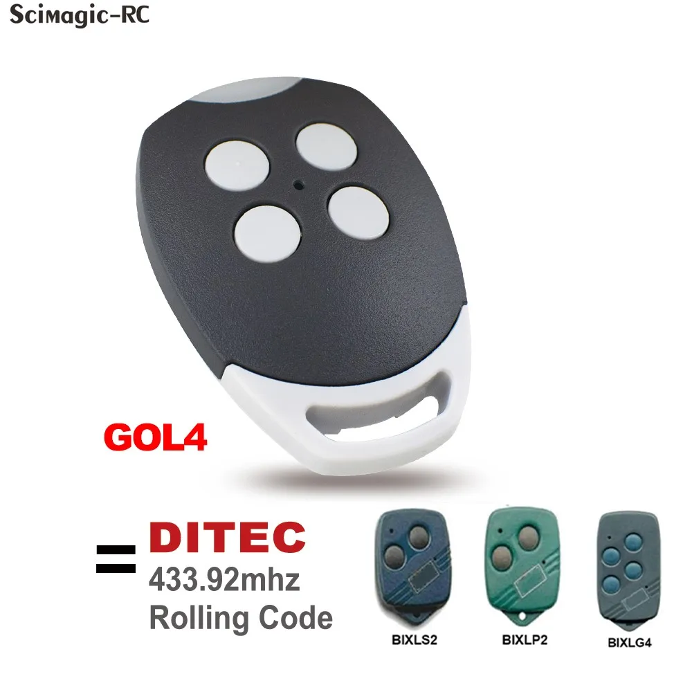 

433.92MHz For DITEC Entrematic ZEN 2 ZEN 4 ZEN2W ZEN4W Garage Remote Rolling Code Gate Door Opener Keychain