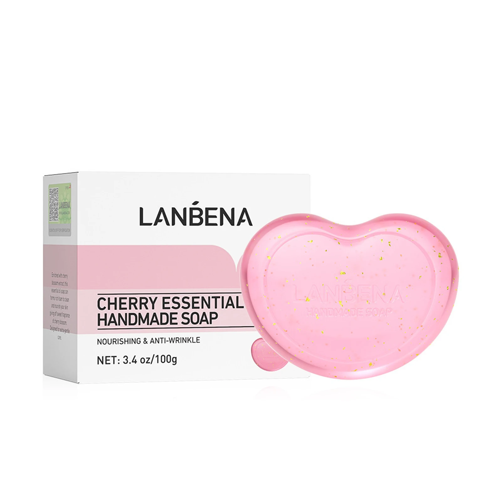 Heart Shaped Handmade Cleansing Soap Sweet Fragrance of Cherry Blossom Soap for Cleaning and Nourishing Skin 
Heart Shaped Handmade Cleansing Soap Sweet Fragrance of Cherry Blossom Soap for Cleaning and Nourishing Skin