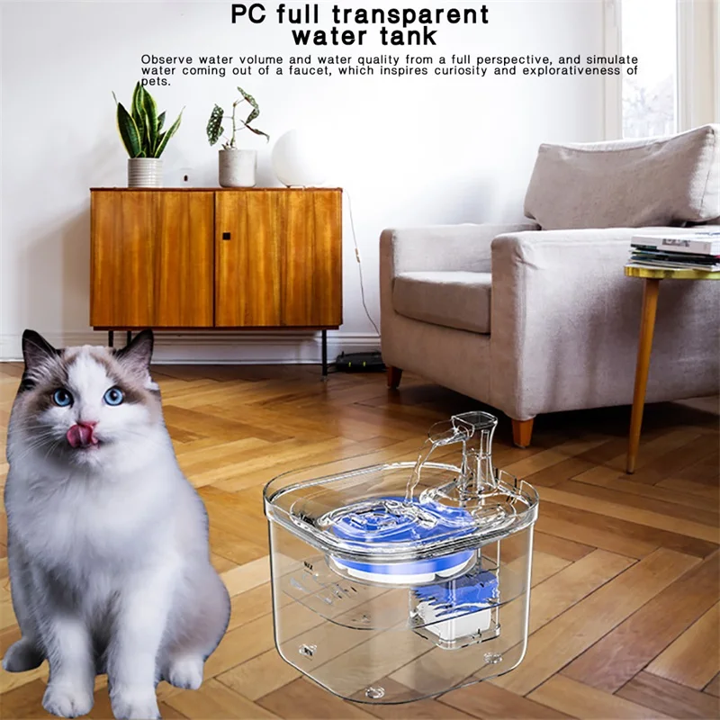 Automatic Cat Water Fountain LED Electric Mute Water Feeder USB Dog Pet Drinker Bowl Pet Drinking Dispenser For Cat Dog
Automatic Cat Water Fountain LED Electric Mute Water Feeder USB Dog Pet Drinker Bowl Pet Drinking Dispenser For Cat Dog