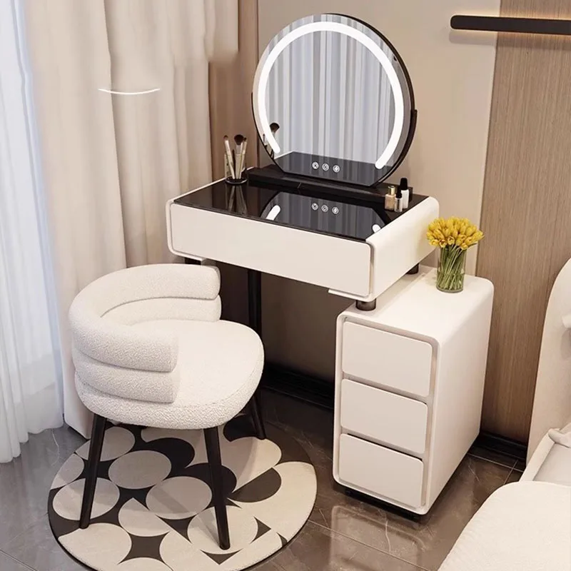 Affordable Nordic Light Dressing Table Small Narrow Essentials Chair Dressing Table Bedroom Luxury Tocador Maquillaje Furniture
Affordable Nordic Light Dressing Table Small Narrow Essentials Chair Dressing Table Bedroom Luxury Tocador Maquillaje Furniture