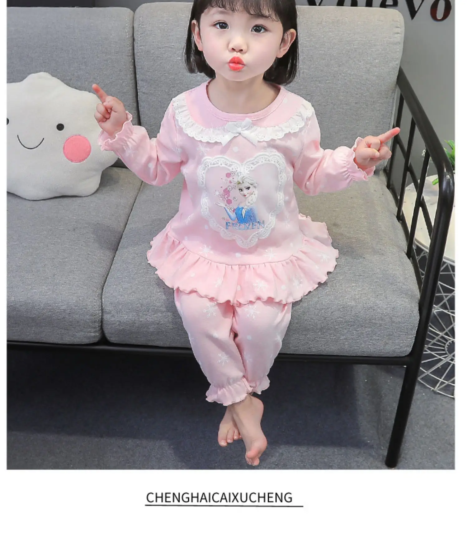 Girls Frozen Pajamas Kids Anna Elsa Cartoon Long Sleeve Clothing Set Baby Girls Casual Home Sleepwear Clothing Nightgown Suit Girls Frozen Pajamas Kids Anna Elsa Cartoon Long Sleeve Clothing Set Baby Girls Casual Home Sleepwear Clothing Nightgown Suit