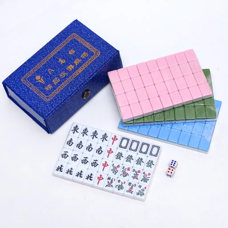 A Set of High Quality Chinese Mini Mahjong Portable Travel Camping Family Gathering Mahjong Board Game Gift 
A Set of High Quality Chinese Mini Mahjong Portable Travel Camping Family Gathering Mahjong Board Game Gift