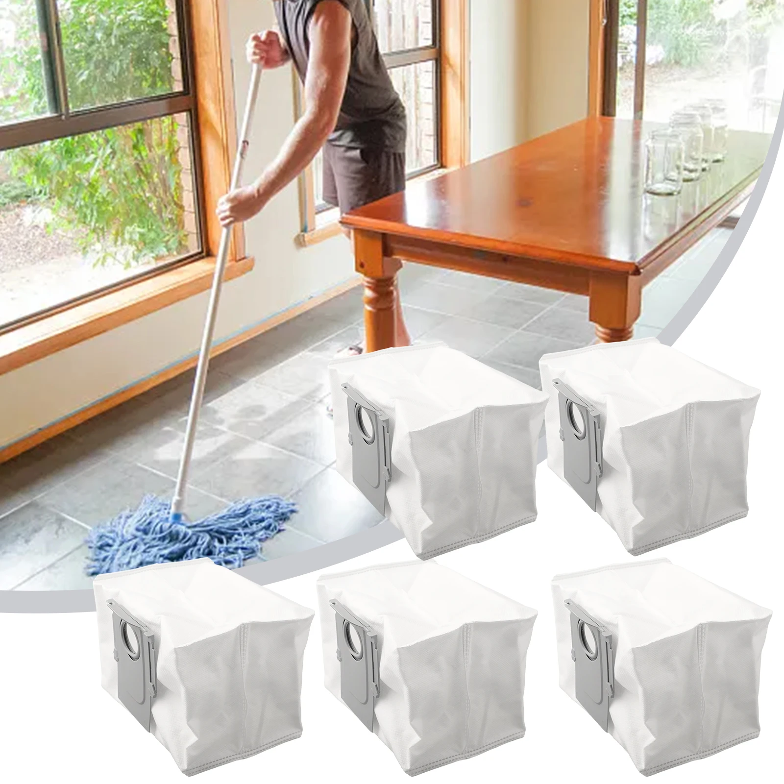 Durable Reusable Dust Bag Set 5Pcs Compatible with Q8 MAX MAX Plus Robot Vacuum Cleaner Clean Your Environment Effortlessly
Durable Reusable Dust Bag Set 5Pcs Compatible with Q8 MAX MAX Plus Robot Vacuum Cleaner Clean Your Environment Effortlessly