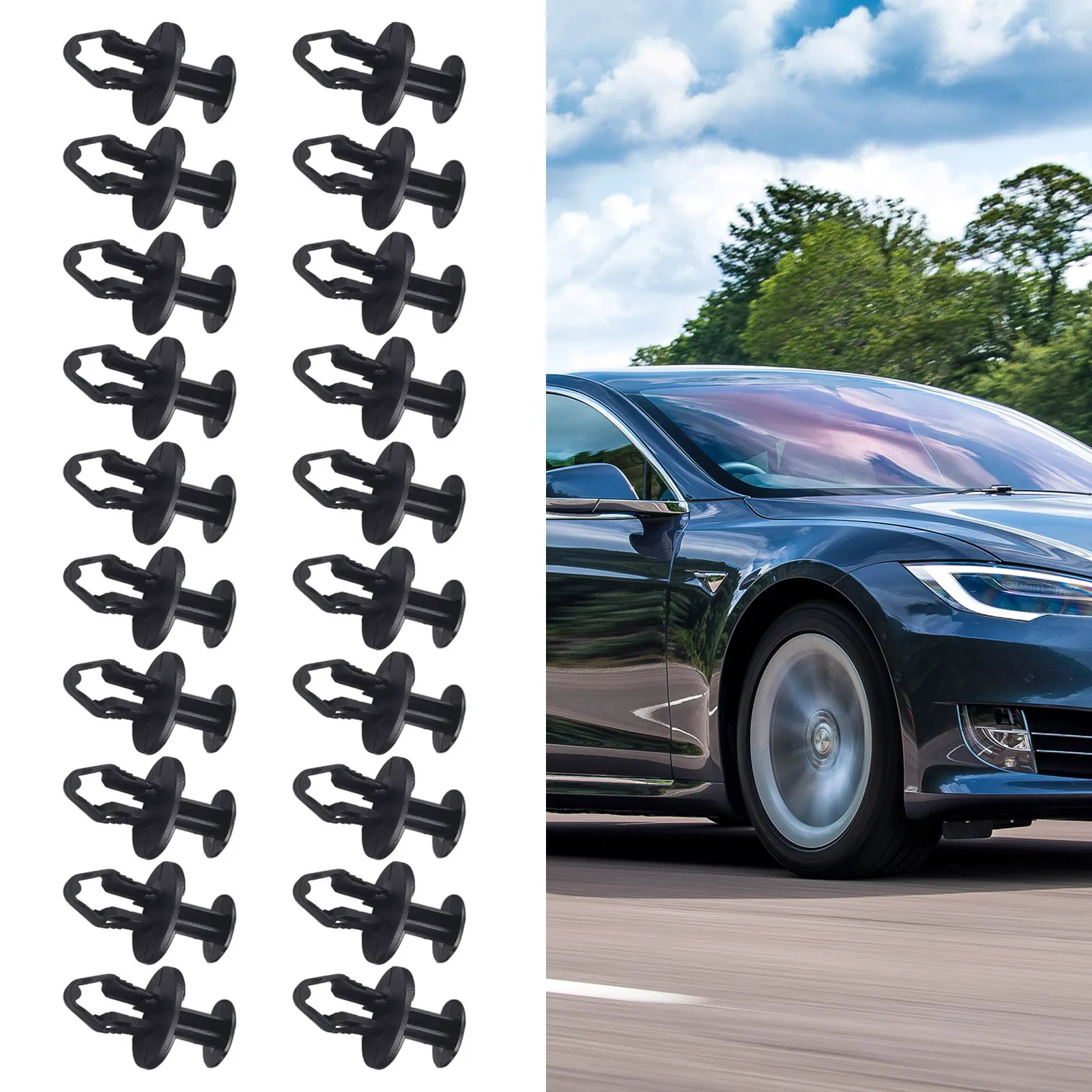 For Tesla Model 3 Undertray Rivets 20pcs/set Black ABS Undertray Rivets Clips 1128034-00-B FOR TESLA MODEL 3 2017 $ Up
For Tesla Model 3 Undertray Rivets 20pcs/set Black ABS Undertray Rivets Clips 1128034-00-B FOR TESLA MODEL 3 2017 $ Up