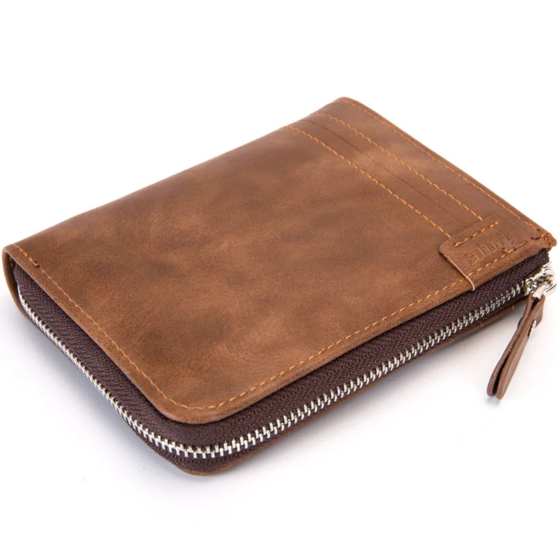New designer genuine leather men Wallet zipper zero Wallet short Men's bag anti RFID luxury purse holographic High-quality
New designer genuine leather men Wallet zipper zero Wallet short Men's bag anti RFID luxury purse holographic High-quality