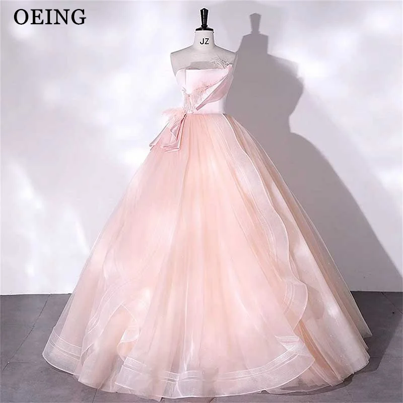 OEING Pink A Line Prom Dress Elegant Lace Up Tulle Tiered Strapless Evening Dresses Formal Occasion Gowns Vestidos De Fiesta
OEING Pink A Line Prom Dress Elegant Lace Up Tulle Tiered Strapless Evening Dresses Formal Occasion Gowns Vestidos De Fiesta