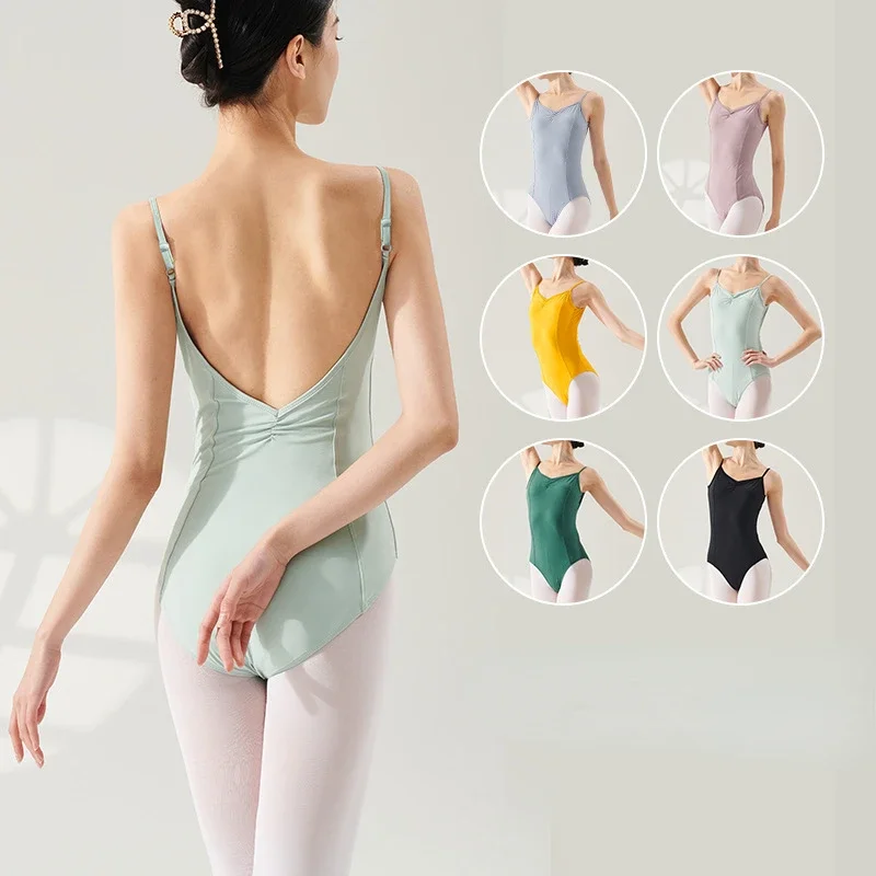 

Leotard Ballet Costume Bodysuit Ballet Leotards for Women Adult Dance Camisole Gymnastics Swimwear Practice Performance Clothes