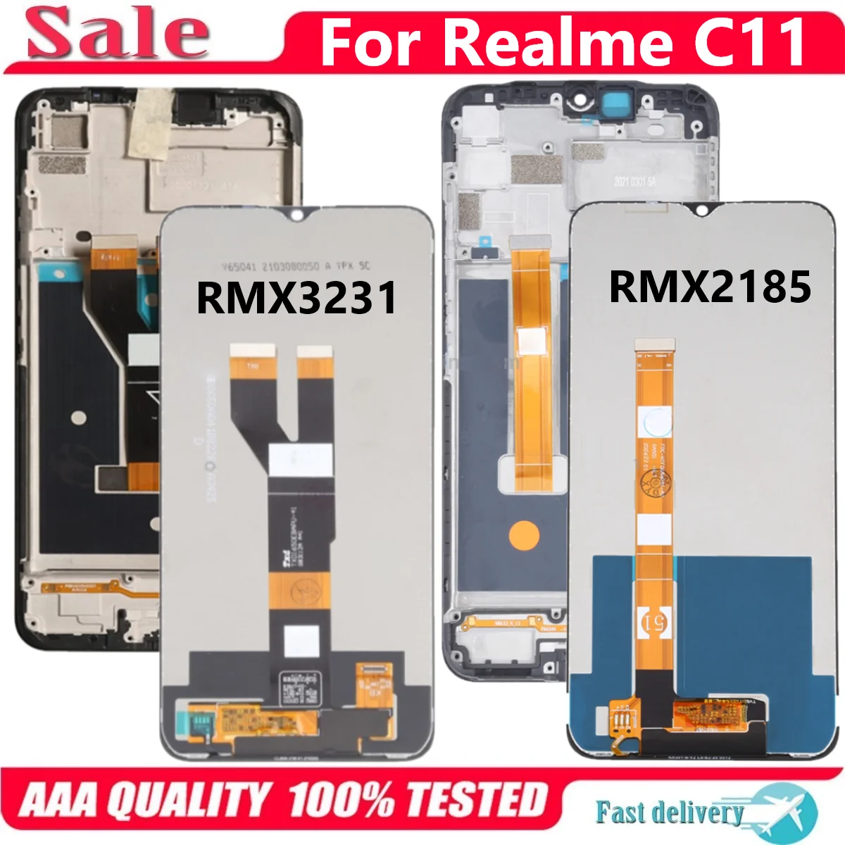 For Realme C11 2021 RMX3231 RMX2185 LCD Display Touch Screen Replacement Digitizer Assembly With Frame
For Realme C11 2021 RMX3231 RMX2185 LCD Display Touch Screen Replacement Digitizer Assembly With Frame