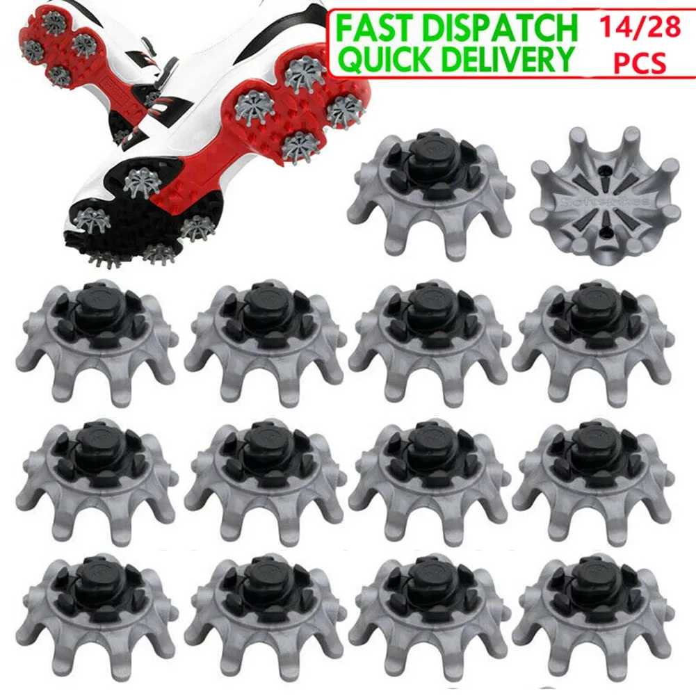 14/28 Pcs Golf Spikes Smooth Polished Surface For Reduce Clogging Quick Torsion Cleat Replacement System 2.7x1.2CM Golf Parts
14/28 Pcs Golf Spikes Smooth Polished Surface For Reduce Clogging Quick Torsion Cleat Replacement System 2.7x1.2CM Golf Parts