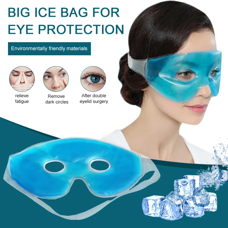 

Cooling Ice Eye Mask Fatigue Relief Remove Dark Circles Cold Eye Mask Sleep Mask Cooling Eyes Care Relaxing Gel Eye Pad TSLM1