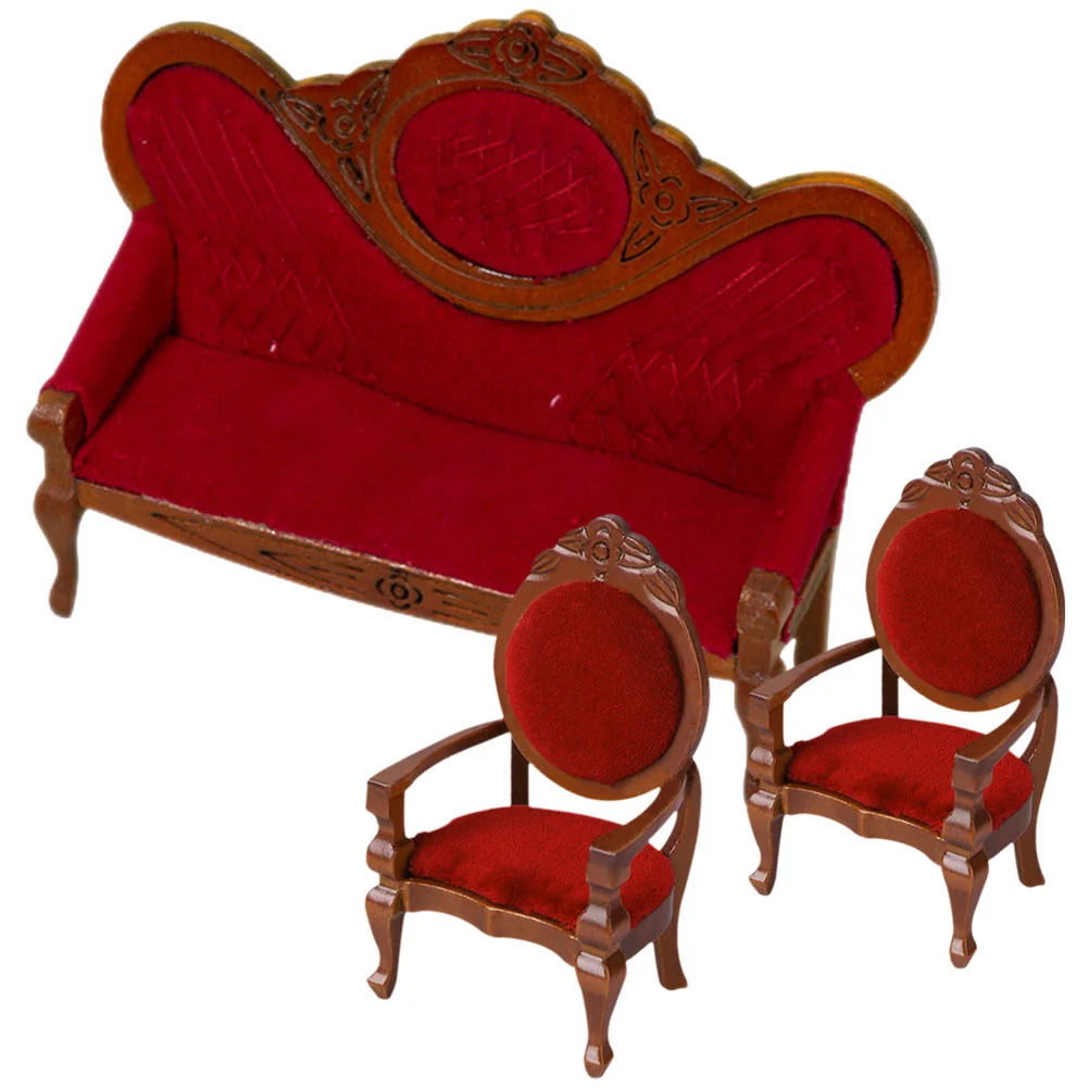 3 Pcs Vintage Couch Peach Armchair Mini Sofa Figurine House Decoration Furniture Prop Miniature Scene Model
3 Pcs Vintage Couch Peach Armchair Mini Sofa Figurine House Decoration Furniture Prop Miniature Scene Model