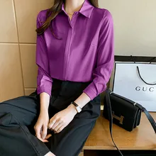 Satin Women Shirts 2022 Spring New Office Lady Long Sleeve Shirt Women Solid Basic Womens Tops Fashion Clothes Elegant OL Blouse
Satin Women Shirts 2022 Spring New Office Lady Long Sleeve Shirt Women Solid Basic Womens Tops Fashion Clothes Elegant OL Blouse