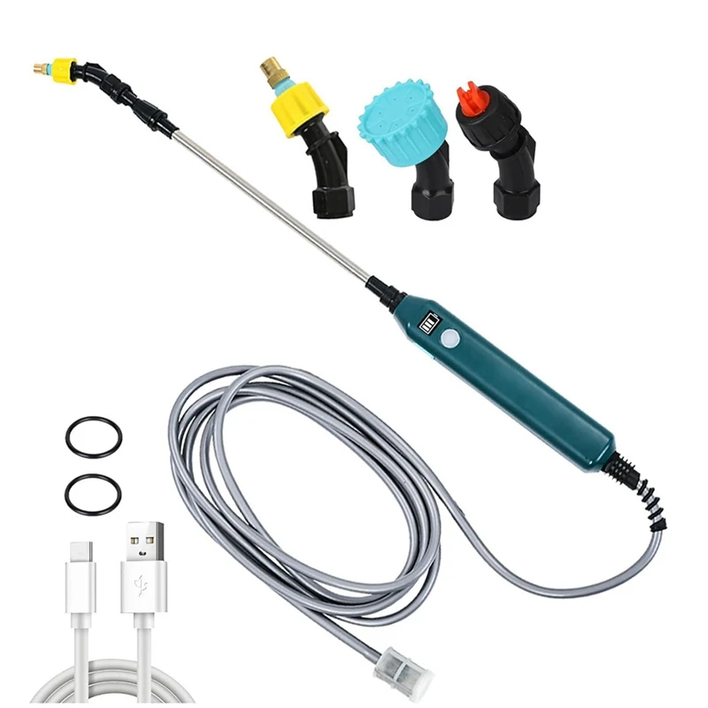 

Multi-Nozzle Battery Powered Spray Wand With 16.4FT Hose And Electric Power Display Handle