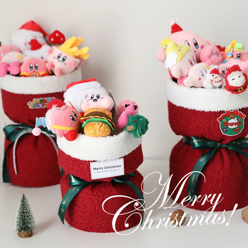 

Creative Stuffed Plush Toy Cartoon Plush Flower Bouquet Kirby Lovely Room Decor Ornament Doll Christmas Festival Gift For Friend