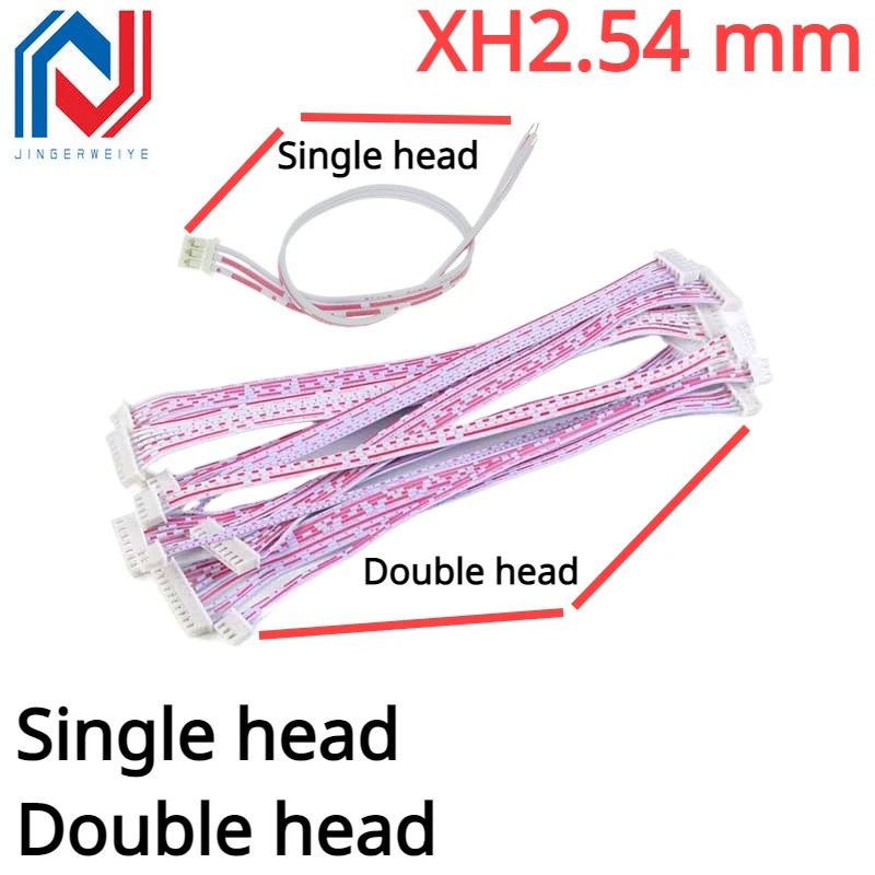 

10PCS 2.54mm XH2.54 Female Connector Terminal Cable 10cm 20cm 30cm 2p 3p 4p 5p 6p 7p 8p 9p 10p 11p12p Single/Double Head Wire