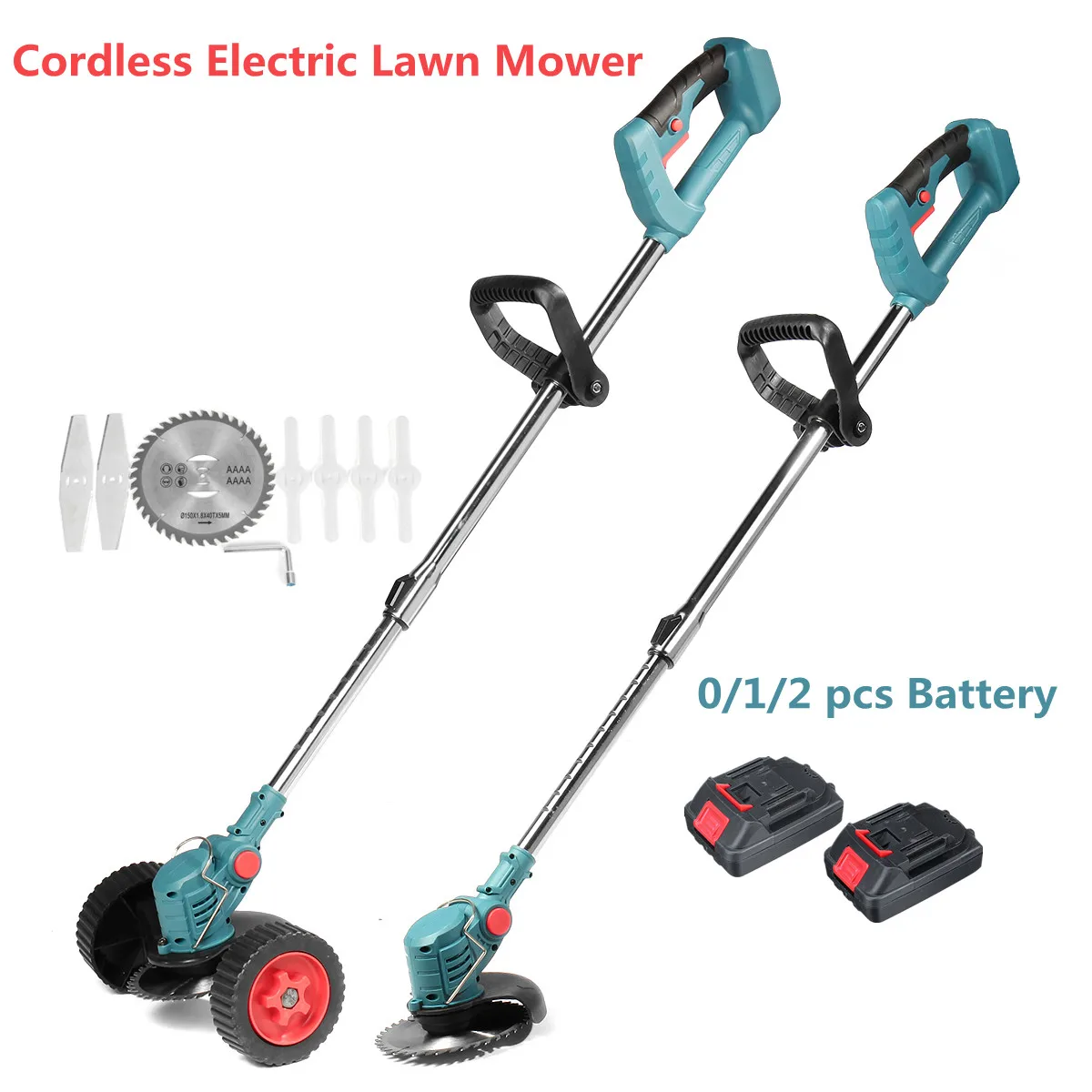 Electric Lawn Mower 21V Cordless Grass Trimmer Length Adjustable Cutter Household Garden Tools For Makita 18V Battery | Инструменты